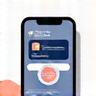 Smartphone with payment app icon