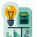 Energy efficiency advice icon